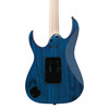 Ibanez RG653DX-TDF RG Prestige Series Electric Guitar, Transparent Deep Blue Flat 
