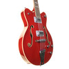 Gretsch G5442BDC Electromatic Hollow Body Short Scale Bass Guitar with Hard Case, Trans Red (pre-owned)