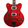 Gretsch G5442BDC Electromatic Hollow Body Short Scale Bass Guitar with Hard Case, Trans Red (pre-owned)