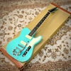 Reverend Signature Series Greg Koch Gristle 90 Electric Guitar, Tosa Turquoise, Ebony with Hard Case (pre-owned)