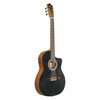 Ibanez GA360TCE-TBK Thinline Electro Acoustic Guitar, Transparent Black 