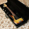 Fender 1974 Precision Bass Guitar, Sunburst with G&G Hard Case (pre-owned)