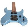 Spira S-400 MPB Headless Electric Guitar, Satin Blue 
