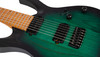 Spira S-607 AGR 7 String Electric Guitar, Green Stain 