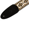 Levys Hootenanny Jacquard Weave Guitar Strap, Gold and White Diamond 