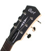 Cort CR50-BK Singlecut Classic Rock Series Electric Guitar, Black 