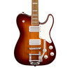 Fender Squier Paranormal Troublemaker Telecaster Deluxe Bigsby Electric Guitar, Honey Sunburst 