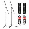 Lewitt LCT040 MATCH Stereo Pair of Condenser Microphones with stands and cables 