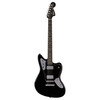 Fender Ltd Edition Player Fusion Jaguar Baritone Special Electric Guitar, Black, Ebony 