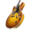 Eastman T486 Semi-Hollow Electric Guitar, Goldburst with Hard Case (pre-owned)
