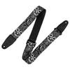 Levys Calaca Series Polyester Guitar Strap, Skulls 