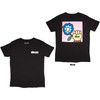 Idles Unisex T-Shirt: Cartoon Flower (Black) (Back Print) (X-Large) 