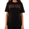 AC/DC Unisex T-Shirt Full Colour Logo (Black) (Embellished) Large 