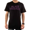 Black Sabbath Unisex T-Shirt Wavy Logo (Black) (Embellished) Large 
