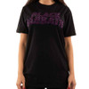 Black Sabbath Unisex T-Shirt Wavy Logo (Black) (Embellished) Large 