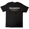 Deftones Unisex T-Shirt Static Skull (Black) (Back Print) Large 