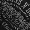 Guns N' Roses Unisex T-Shirt LA Logo (Black) (Embellished) Large 