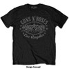 Guns N' Roses Unisex T-Shirt LA Logo (Black) (Embellished) Large 