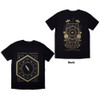 Sleep Token Unisex T-Shirt Emergence Feathered Host (Black) (Back Print) Large 