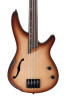 Ibanez SRH500F-NNF Bass Guitar, Natural Browned Burst Flat 