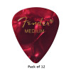 Fender 351 Shape Premium Picks, 12 Pack, Red Moto, Medium 