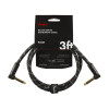 Fender Deluxe Series 3 foot Instrument Cable, Black Tweed 