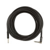 Fender Pro Series 25 foot Angled Instrument Cable, Black 