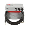 Fender Pro Series 25 foot Angled Instrument Cable, Black 