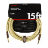 Fender Deluxe Series 15 foot Instrument Cable, Tweed 