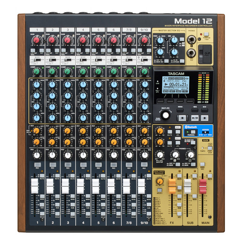 Tascam Model 12 Multitrack Recorder with Integrated USB Audio