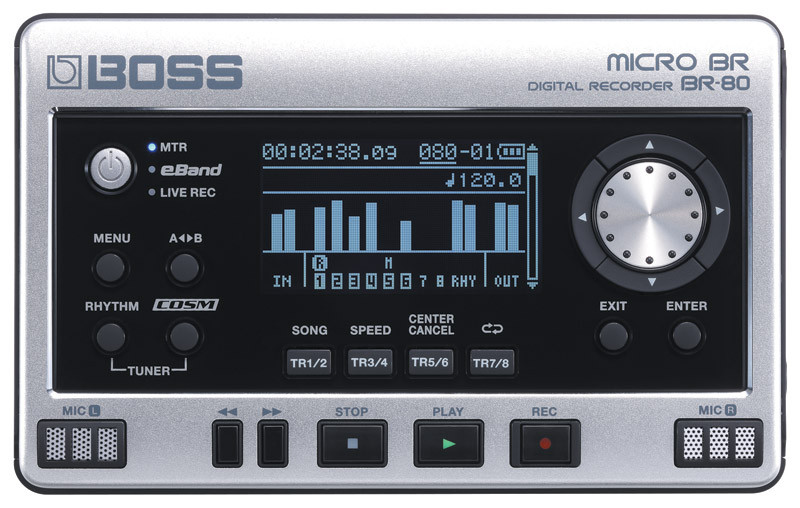 Boss Micro BR BR-80 8 Track Portable Recorder - Absolute Music