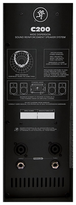 mackie c200 speakers