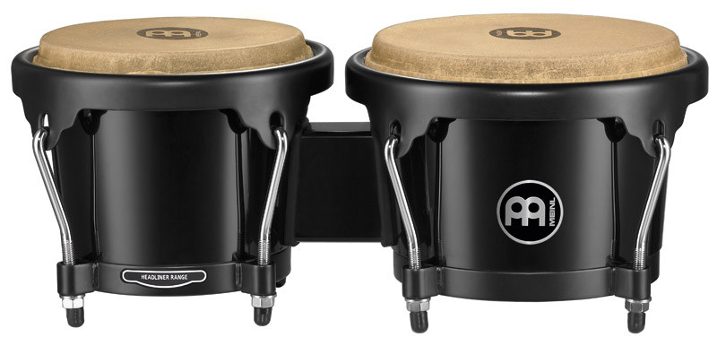 Meinl HB50BK 6 1/2 Inch & 7 1/2 Inch Acrylic Bongo in Black