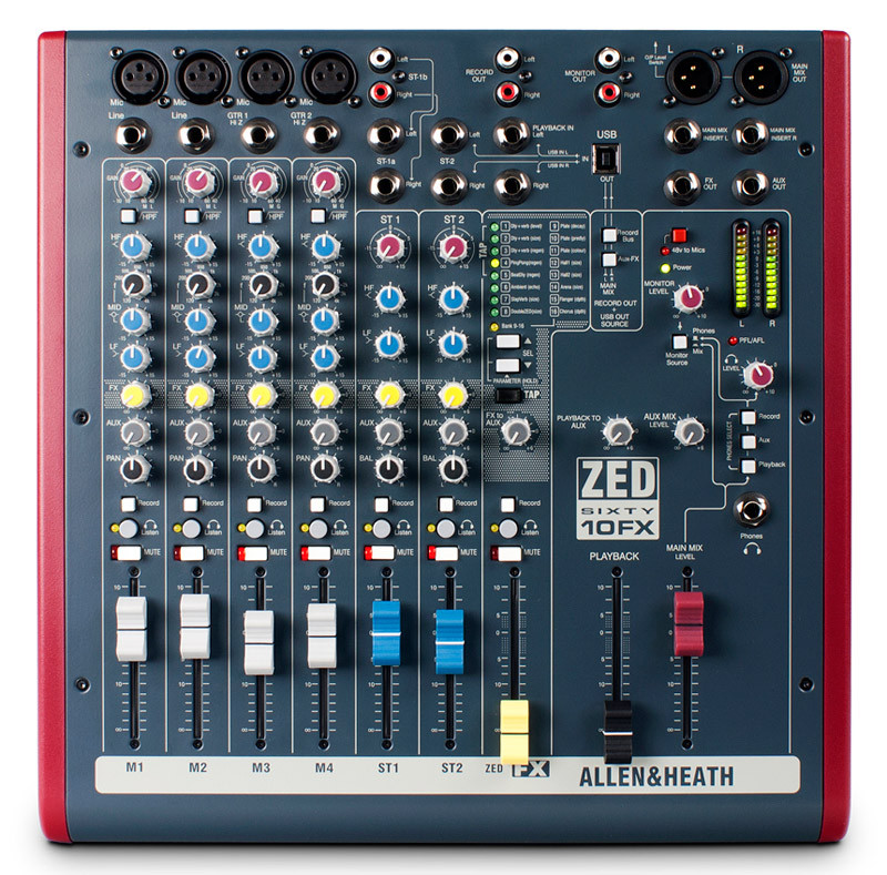 Allen & Heath ZED60-10FX Mixing Console - Absolute Music