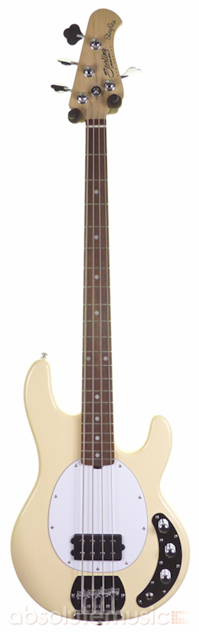 Sterling By Musicman SUB RAY4 Bass Guitar, Vintage Cream, Jatoba 