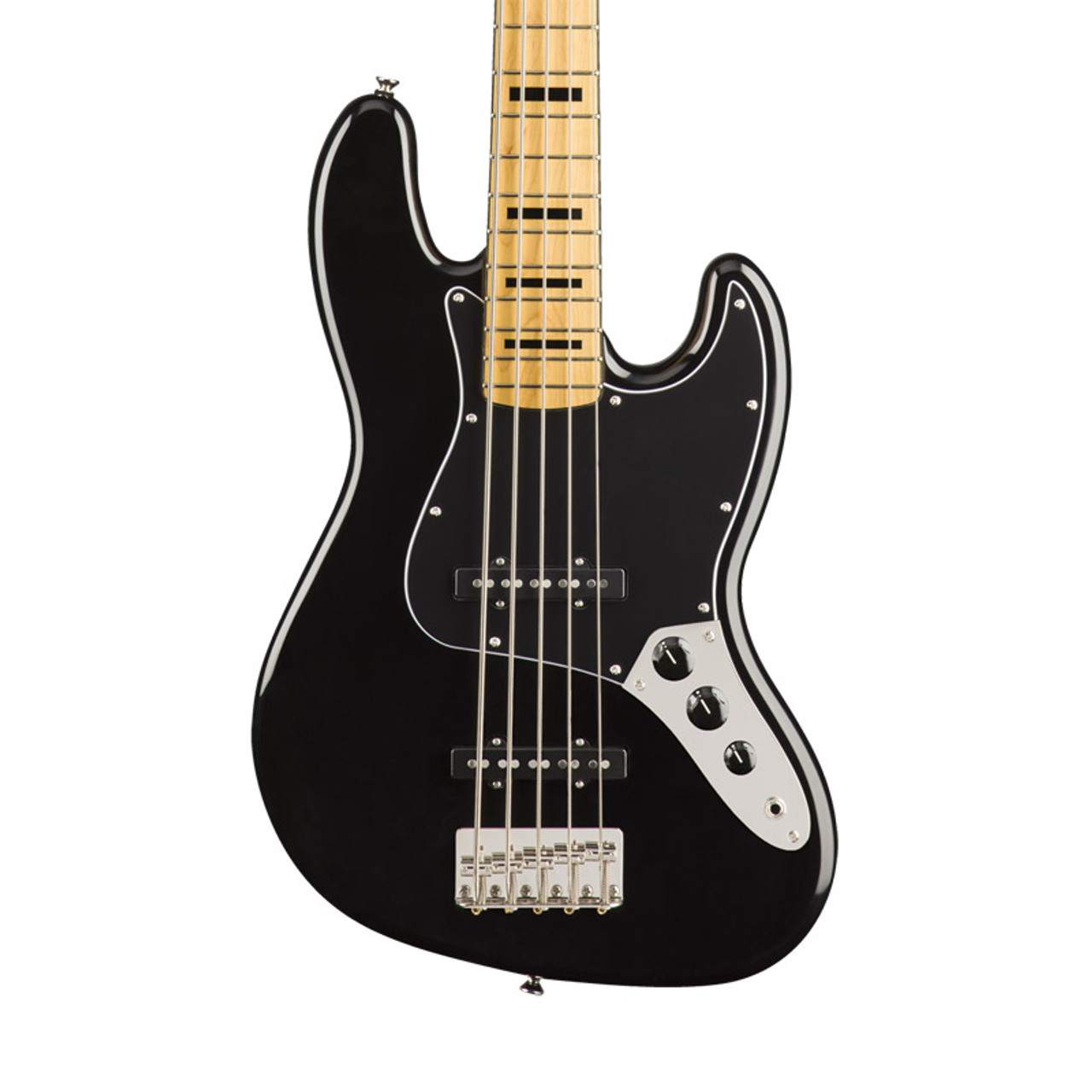 Fender Squier Classic Vibe 70s 5 String Jazz Bass V, Black, Maple