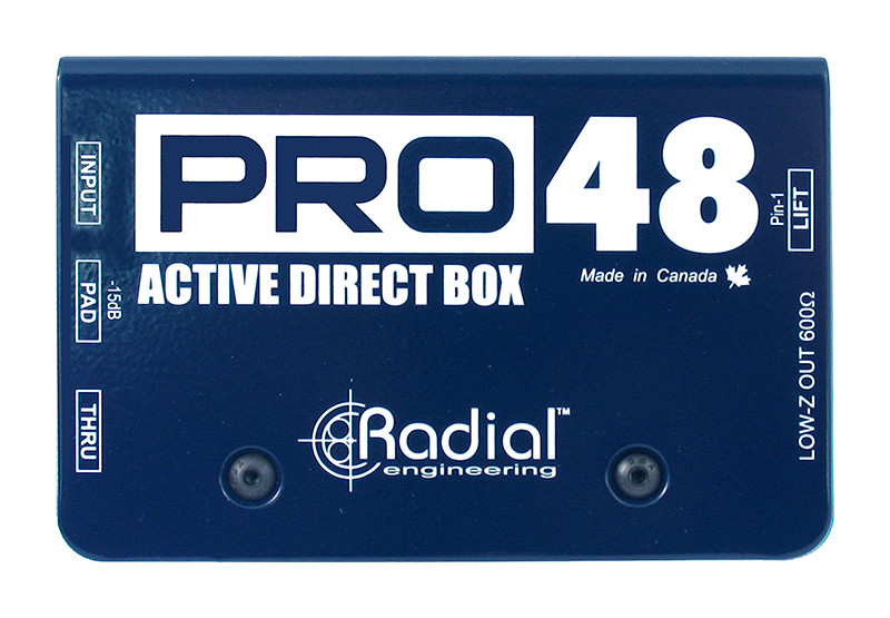 Radial Pro48 Phantom powered active direct box - Absolute Music
