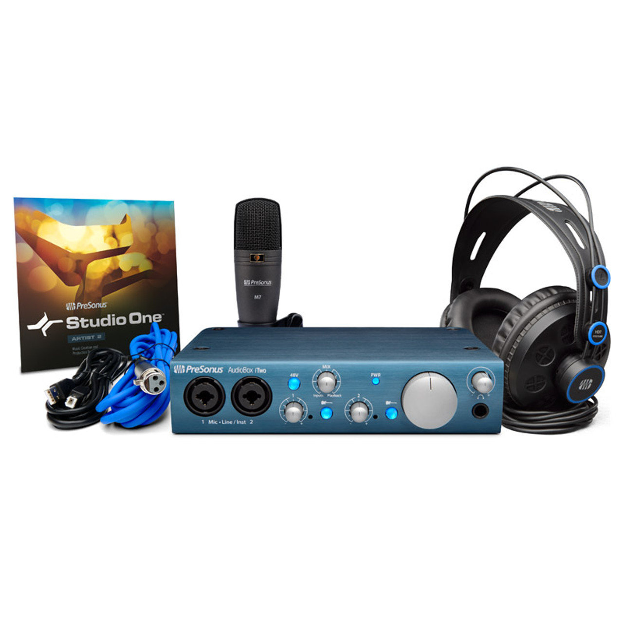 Presonus AudioBox iTwo Studio 2x2 USB/iPad Recording System Bundle