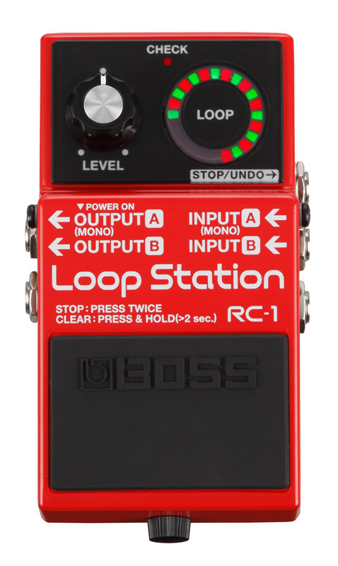 Boss RC-1 Looper Pedal, Red - Absolute Music