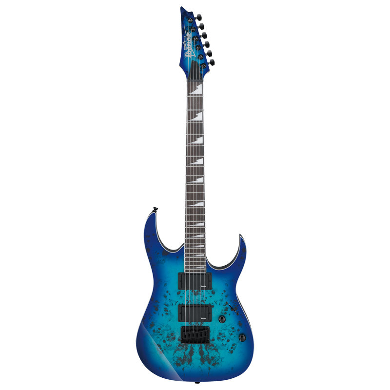 【12398】Ibanez gio GRGR221PA-AQB 24フレット Ibanez RG Gio GRGR221PA-AQB Electric Guitar, Aqua Burst - Absolute