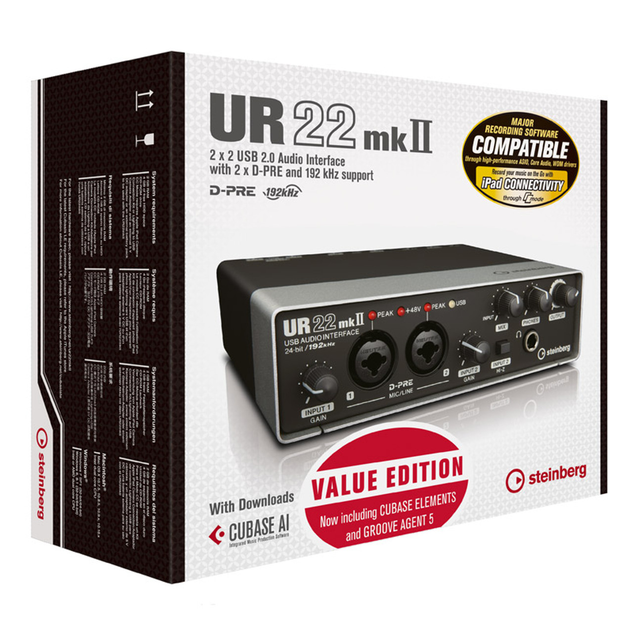 Steinberg UR22 MKII Value Edition incl Cubase Elements & Groove