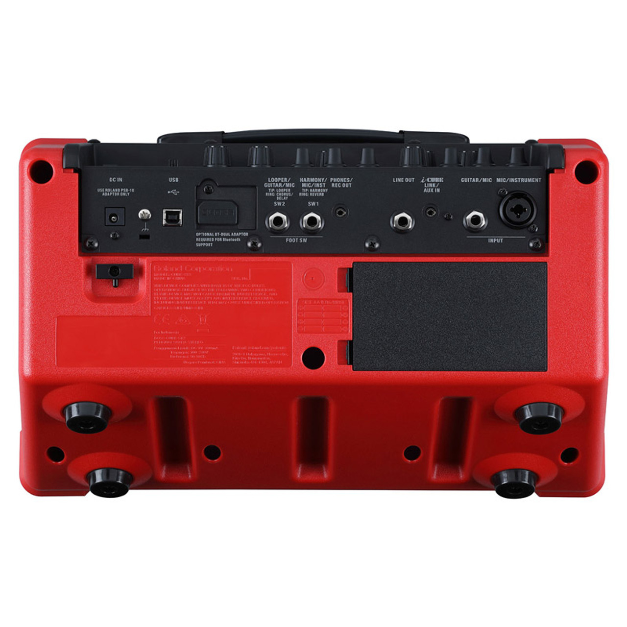 Boss Cube Street MKII Battery-Powered 10 Watt Stereo Amp, Red