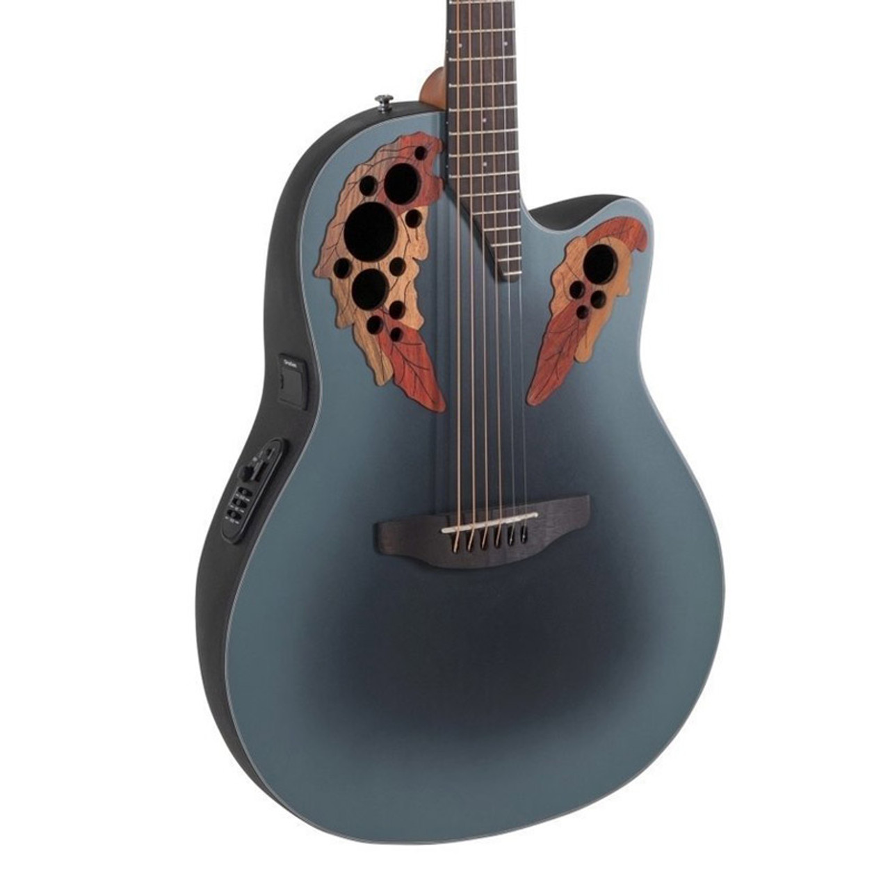 Ovation CE-44-RBB-G Celebrity Elite Electro Acoustic Guitar, Reversed  Blueburst