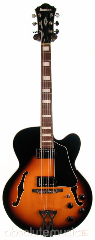 Ibanez Artcore AF75-BS Hollow Body Electric Guitar, Brown Sunburst
