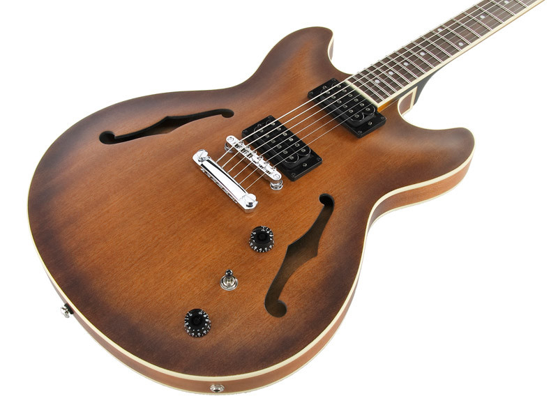 Ibanez AS53-TF Artcore Hollow Body Electric Guitar, Tobacco Flat