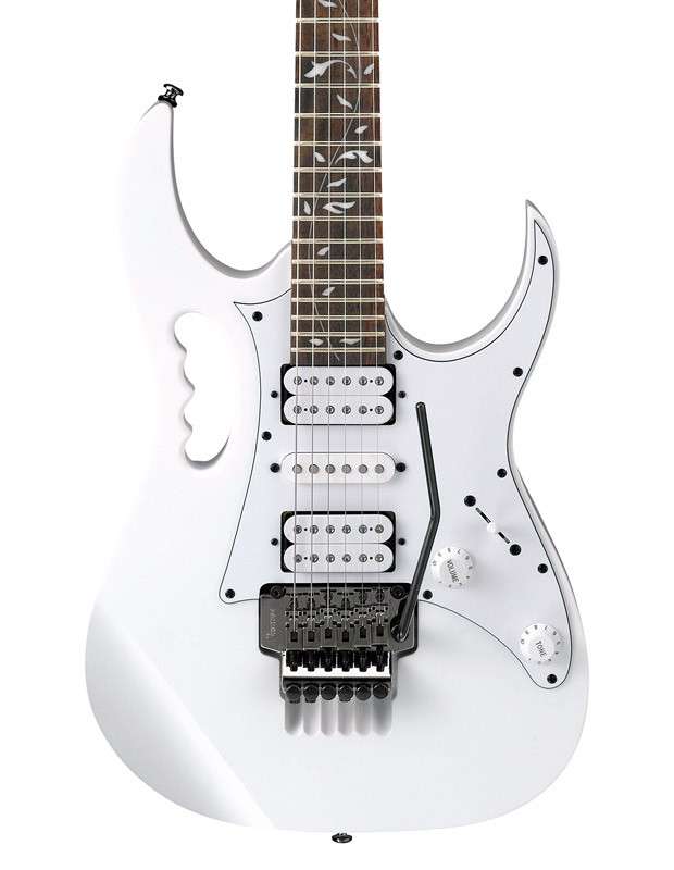 Ibanez JEMJR-WH Steve Vai Signature Electric Guitar, White