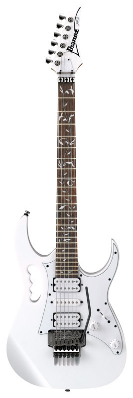 Ibanez JEMJR-WH Steve Vai Signature Electric Guitar, White