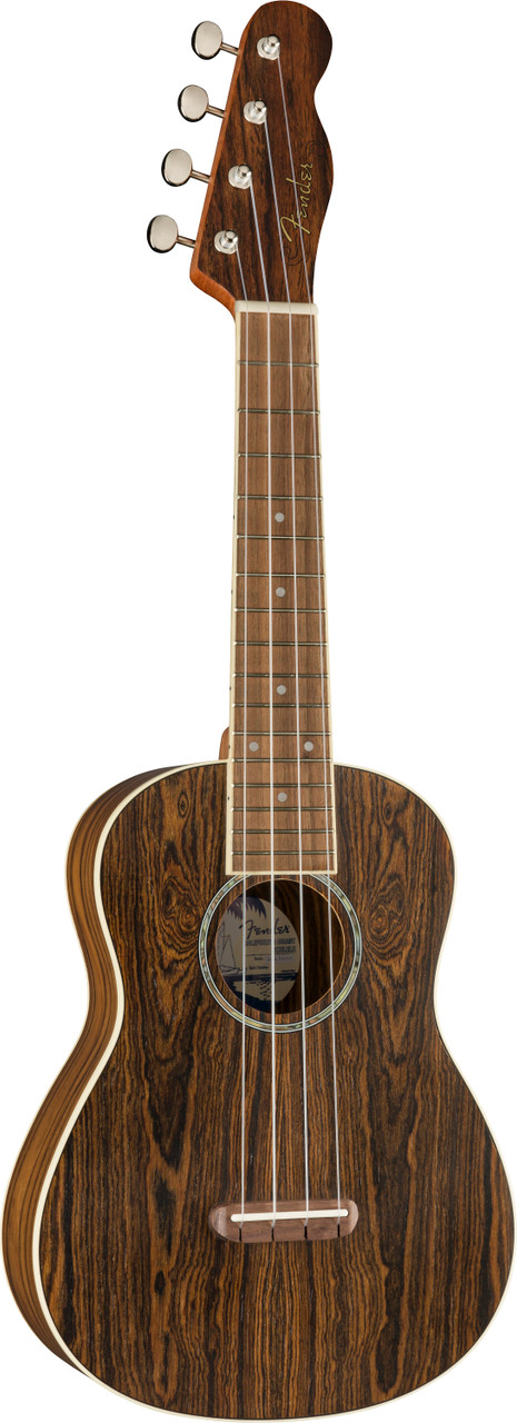 Fender Zuma Exotic Concert Ukulele, Bocote, Walnut Fingerboard