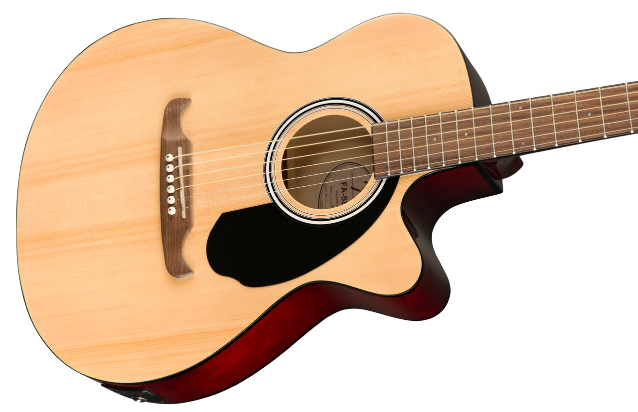 Fender FA-135CE Concert V2 Electro-Acoustic Guitar, Natural 