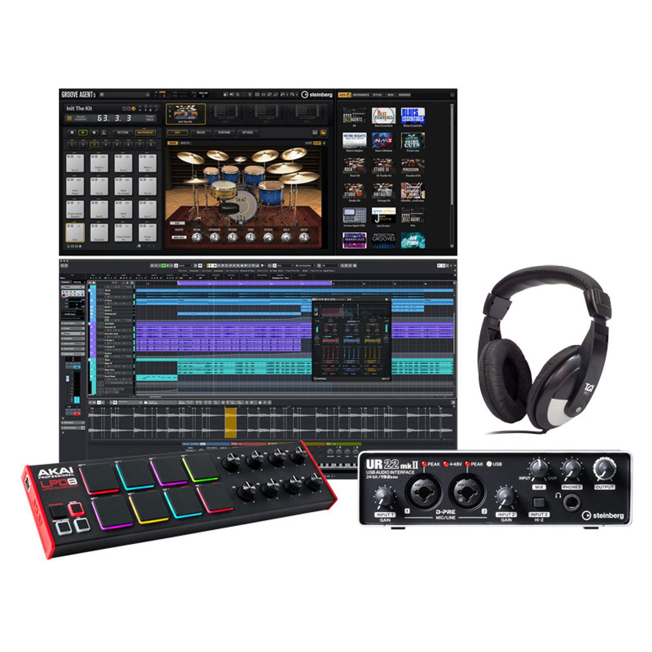 Steinberg UR22 MKII Cubase Groove Bundle - Absolute Music